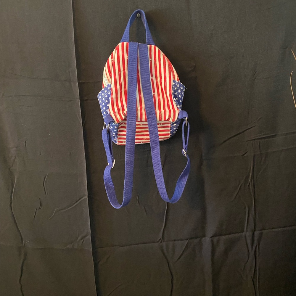 Mossimo Like New Red White Blue Small Backpack - image 5